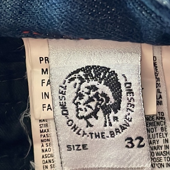 Diesel Crossim Dark Wash Denim Jeans Straight Leg Size 32 - Picture 10 of 14